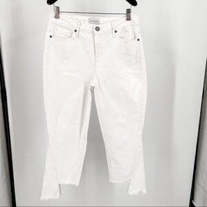 White Parker Smith Cropped Mini Flare Jeans